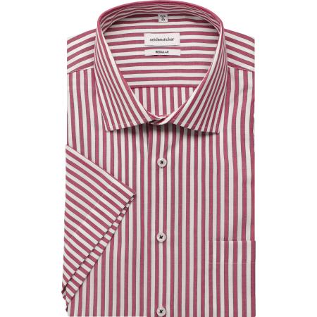 Seidensticker Overhemd Korte mouw rood