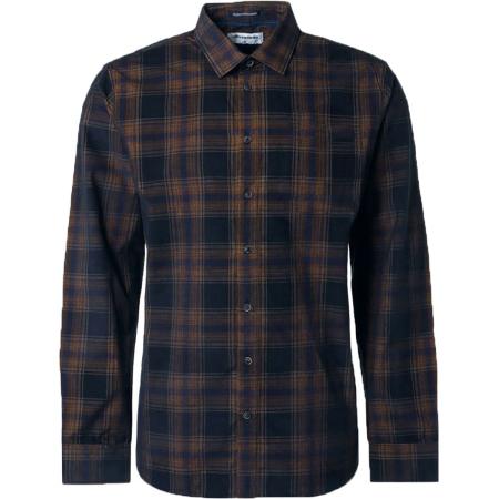 No Excess Overhemd Corduroy Ruit Navy