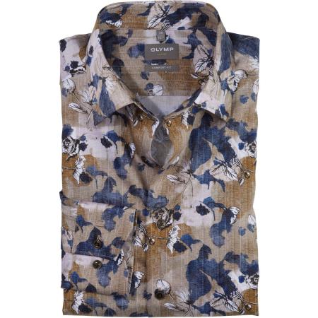 OLYMP Luxor Overhemd natuurlijk, Motief