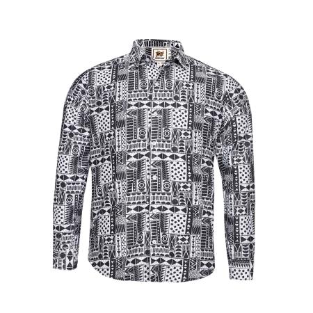 Campus Sutra Overhemd zwart / wit