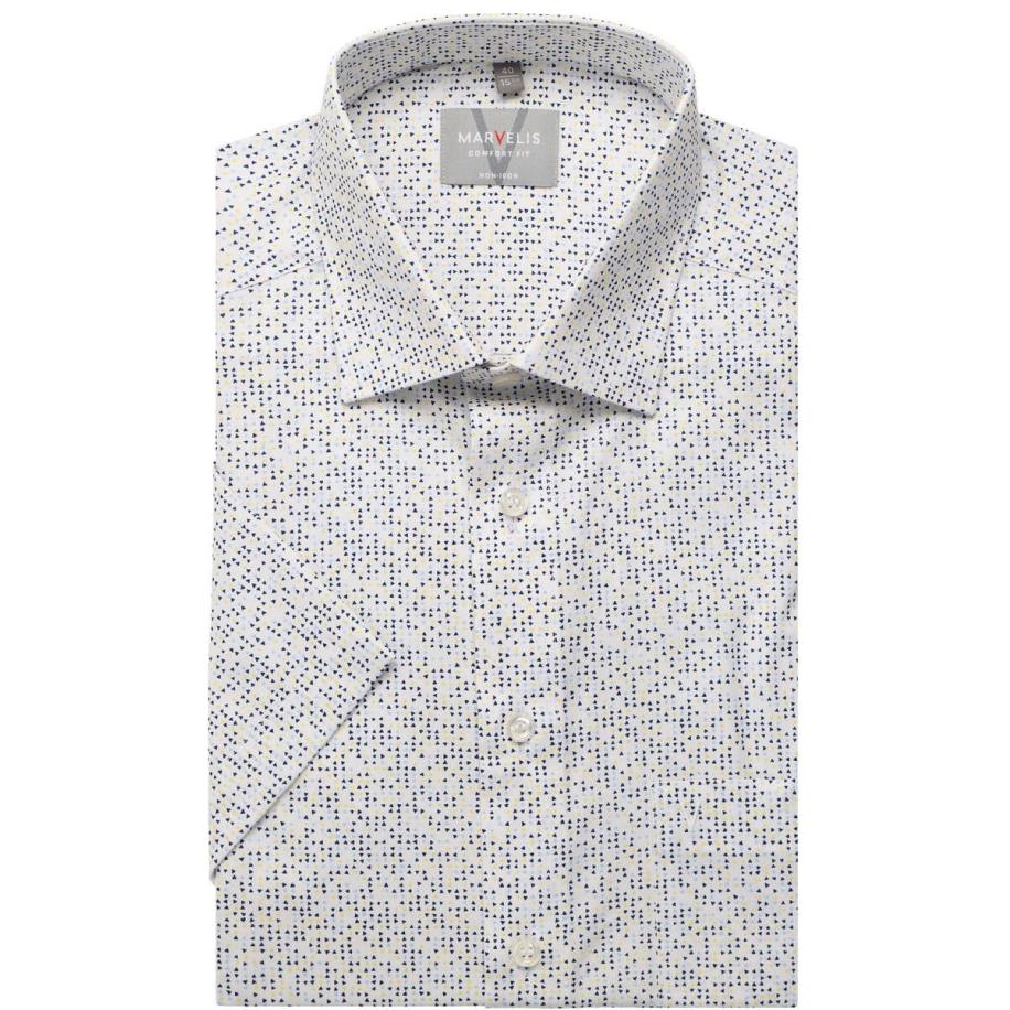 Marvelis Overhemd Korte mouw geel Geel