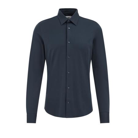 Fundamentals heren slim fit overhemd - Slim Fit - Indigo - Katoen - Maat: XXL