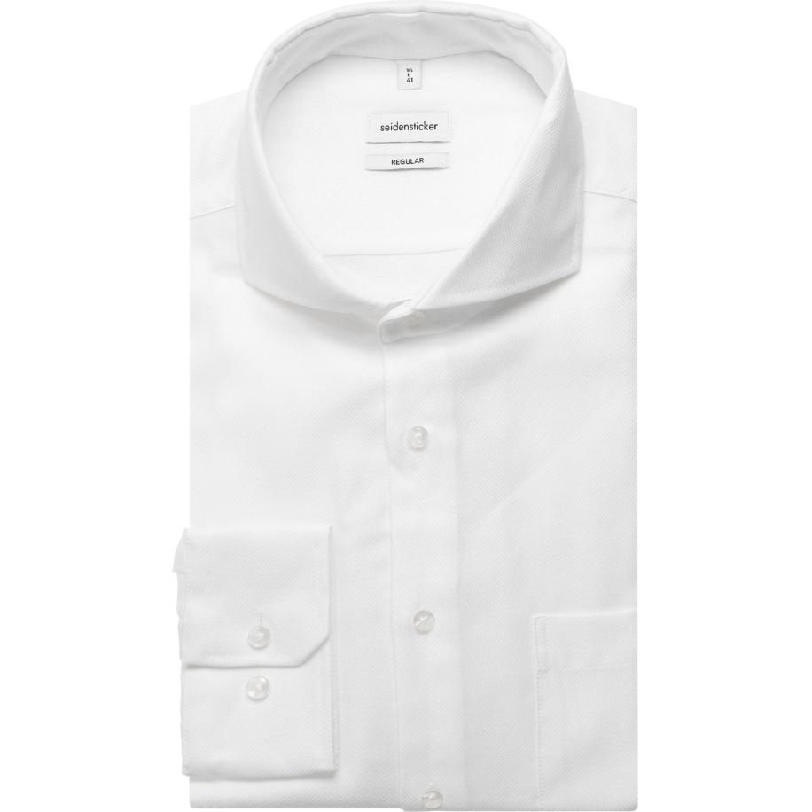 Seidensticker Overhemd wit, Effen Wit