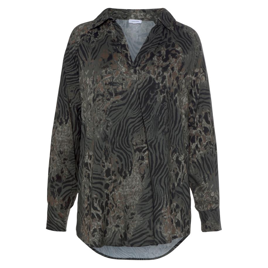 Lascana LASCANA Blouse beige / grijs / zwart -