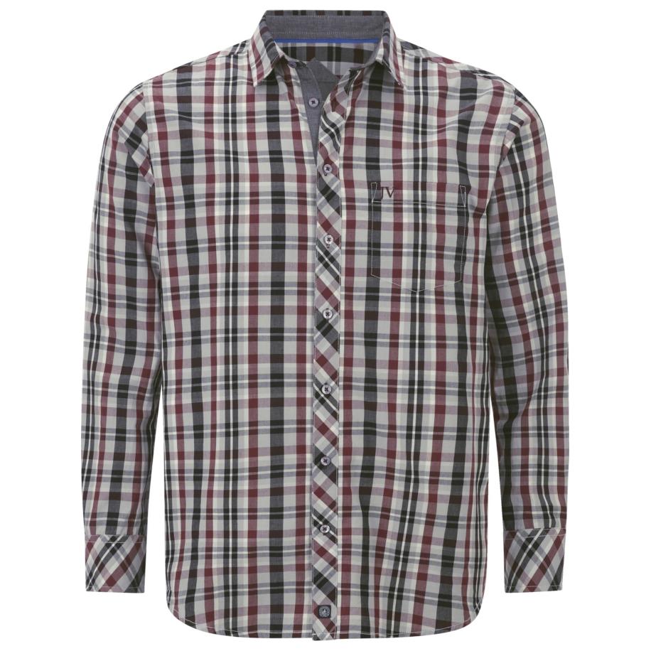 jan vanderstorm Jan Vanderstorm Overhemd Jokse rood / zwart / wit -