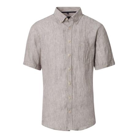 Casa Moda Linnen Overhemd beige, Effen