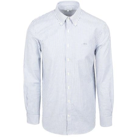 McGregor Overhemd Oxford Streep Blauw