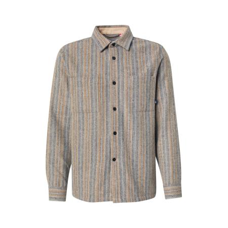 Kronstadt Kronstadt Overhemd Davenport beige / camel / enziaan / grijs