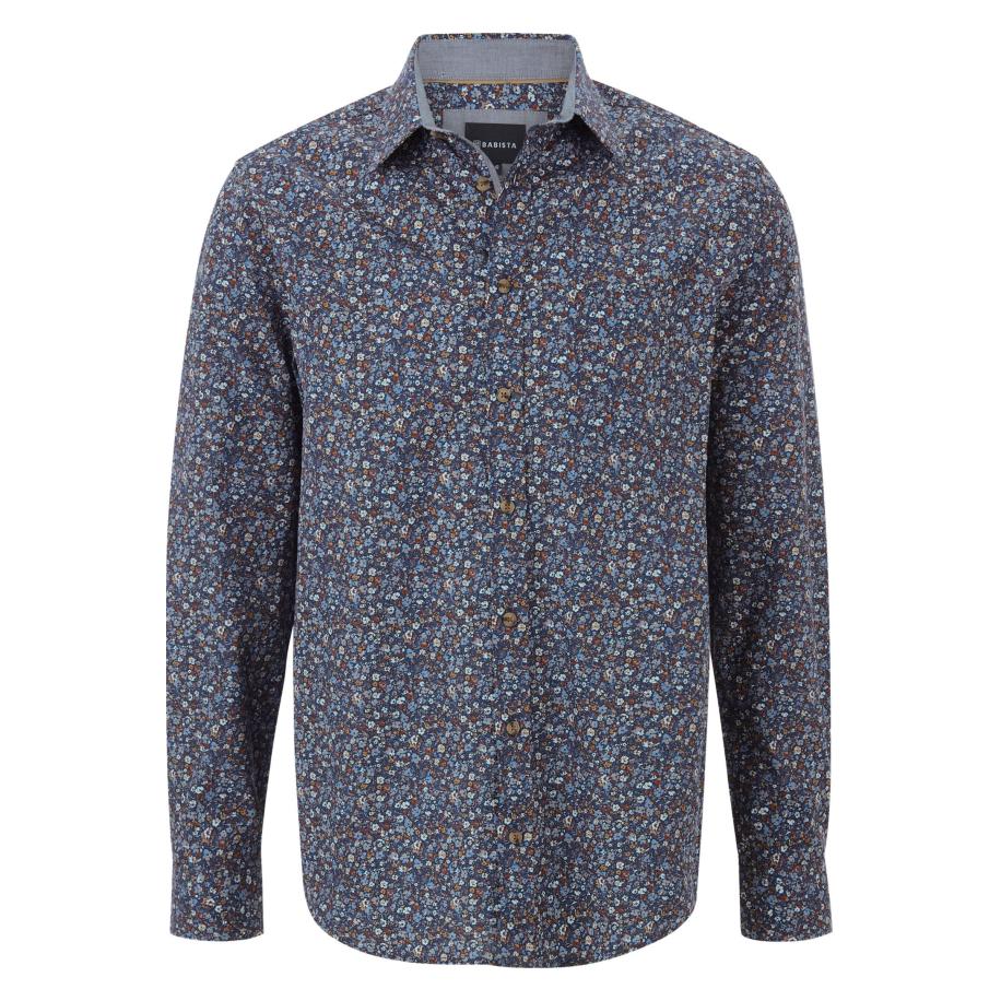 BABISTA Overhemd blauw, Motief Blauw