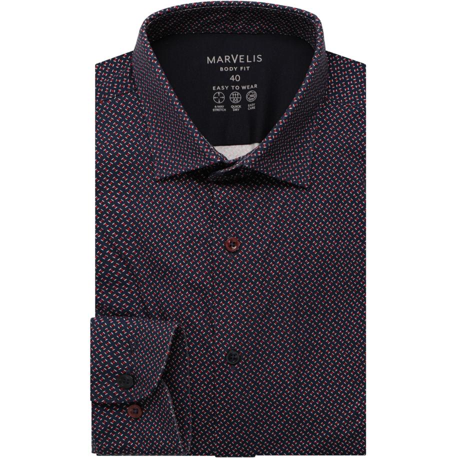 Marvelis Performance Jersey shirt rood, Bedrukt Rood