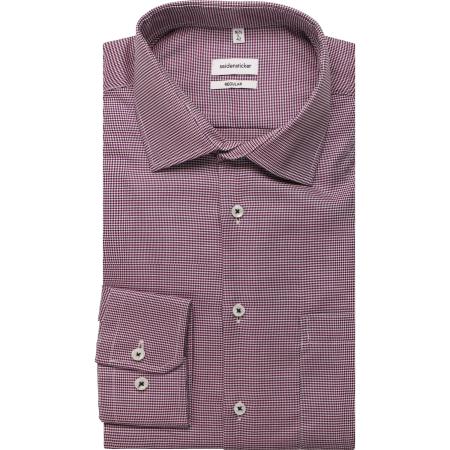 Seidensticker Overhemd roze, Motief