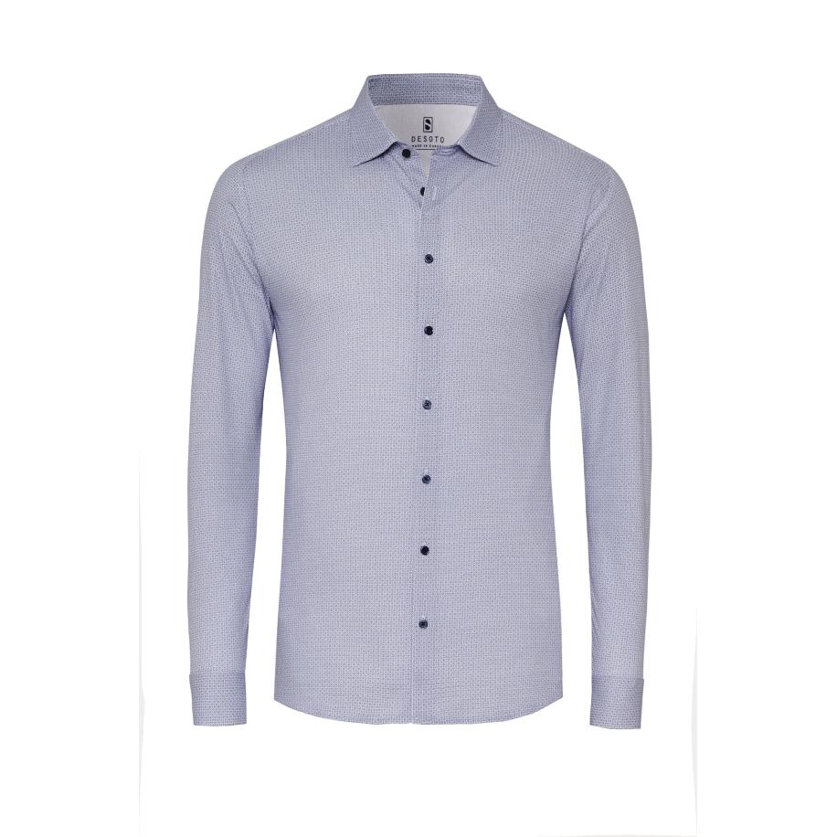 Desoto DESOTO Overhemd blauw / wit -