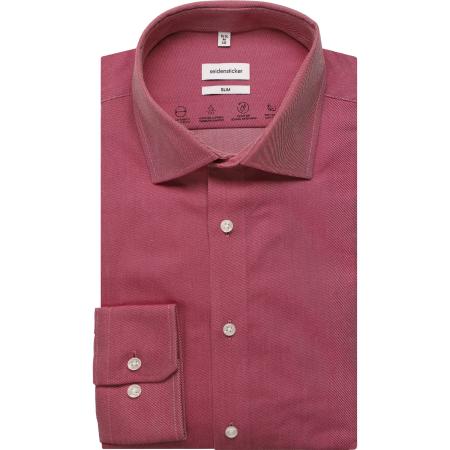 Seidensticker Overhemd rood, Effen