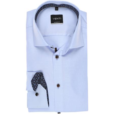 Venti Overhemd blauw, Faux-uni
