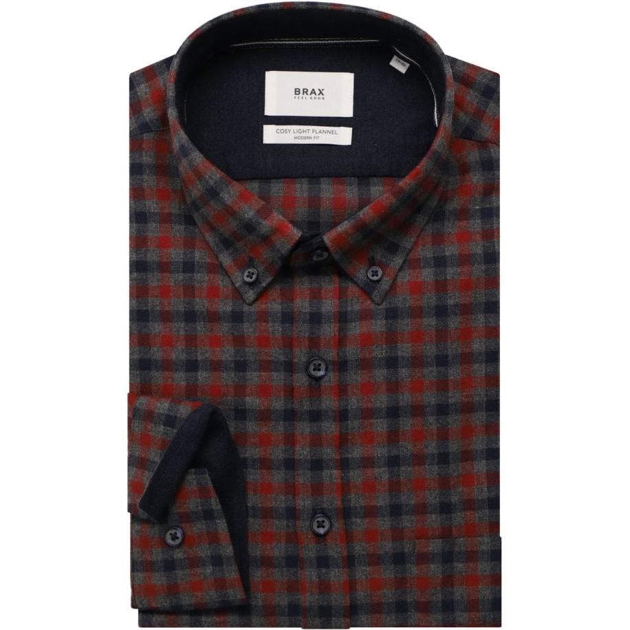 Brax Overhemd, Effen Multicolor