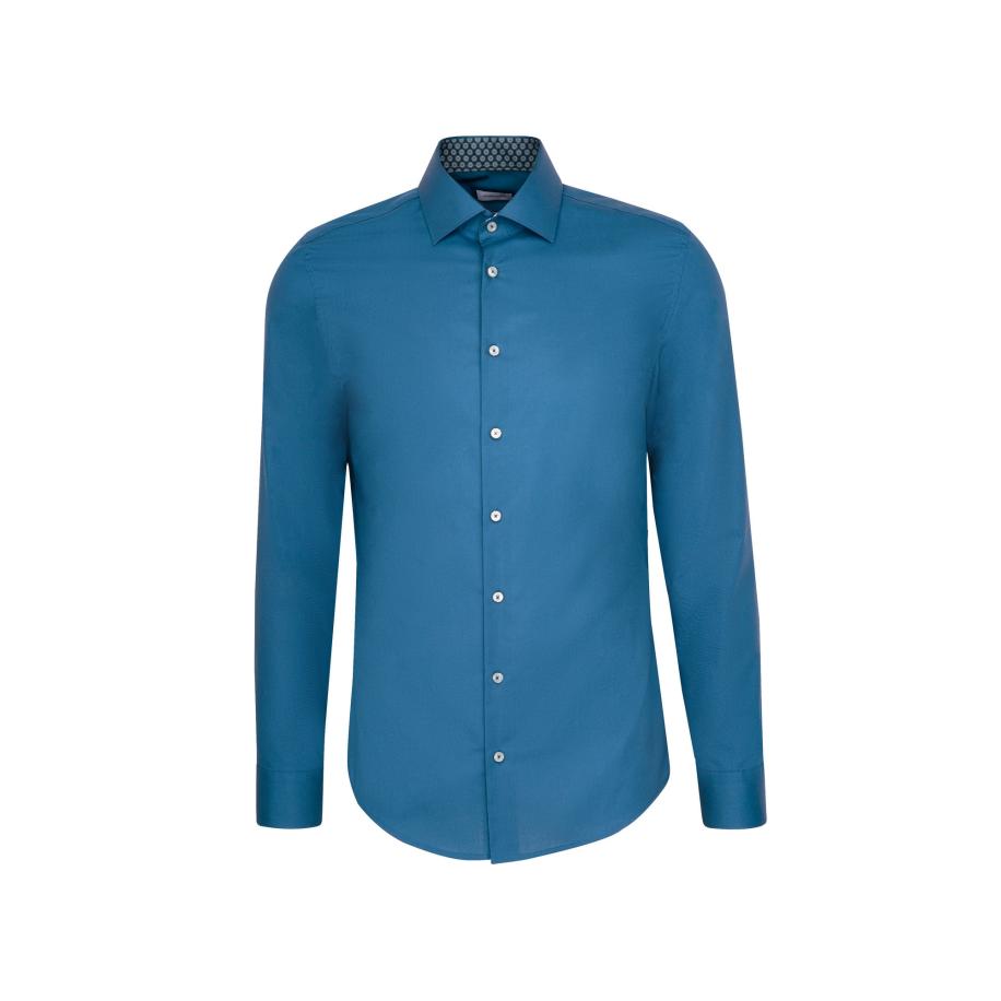 SEIDENSTICKER Zakelijk overhemd Schwarze Rose petrol Groen