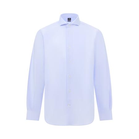 Boggi Milano Boggi Milano Zakelijk overhemd Dobby Napoli lichtblauw