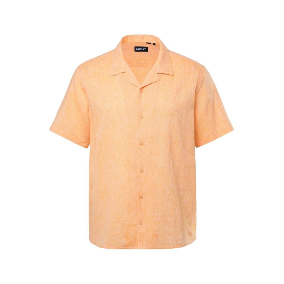 men plus Men Plus Overhemd oranje gemêleerd -