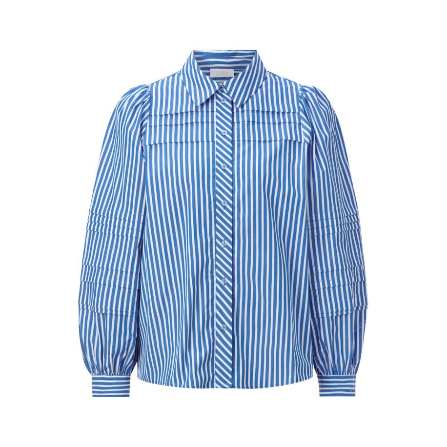 Rich & Royal Rich & Royal Blouse blauw / wit -