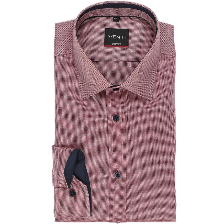 Venti Overhemd rood, Faux-uni Rood
