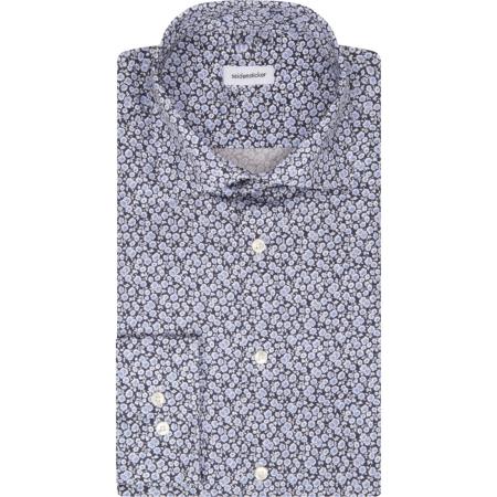 Seidensticker Overhemd donkerblauw, Bloemen