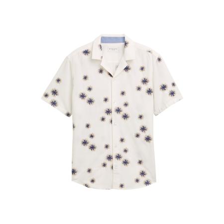 Tom Tailor TOM TAILOR Overhemd taupe / donkerblauw / wit