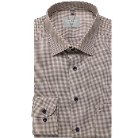 Marvelis Overhemd bruin, Ruit