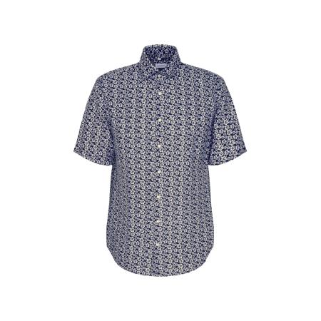 Seidensticker SEIDENSTICKER Overhemd donkerblauw / wit