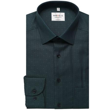 Marvelis Overhemd groen, Faux-uni