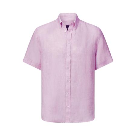 BABISTA Linnen Overhemd roze, Effen