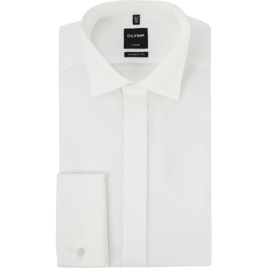 OLYMP Luxor Trouwoverhemd Ecru Extra Lange Mouwen Bruin
