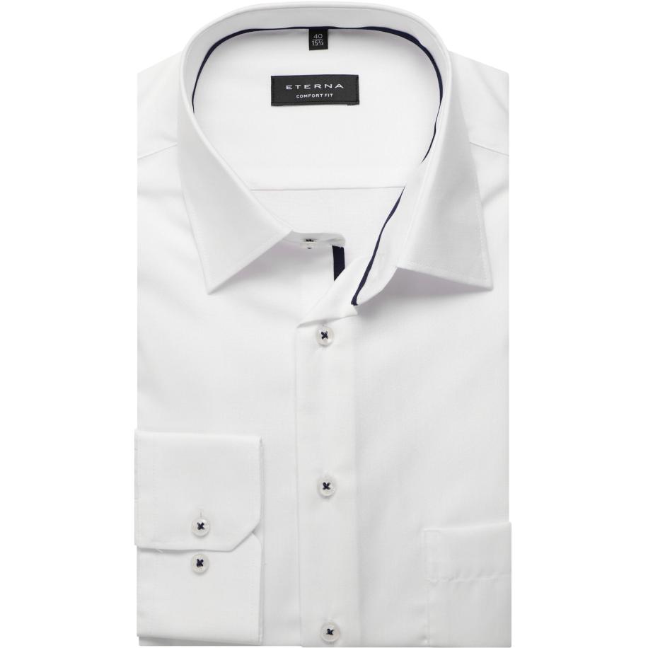 ETERNA Overhemd wit, Effen Wit