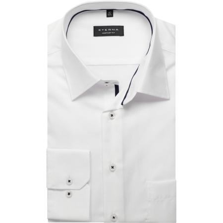 ETERNA Overhemd wit, Effen