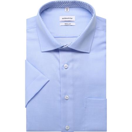 Seidensticker Overhemd Korte mouw lichtblauw