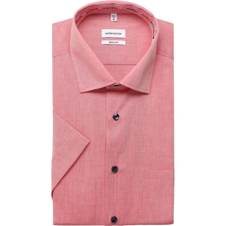 Seidensticker Overhemd Korte mouw rood Rood