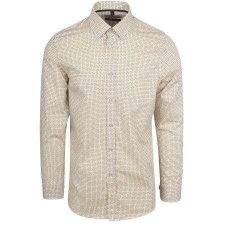 Suitable Overhemd Print Beige