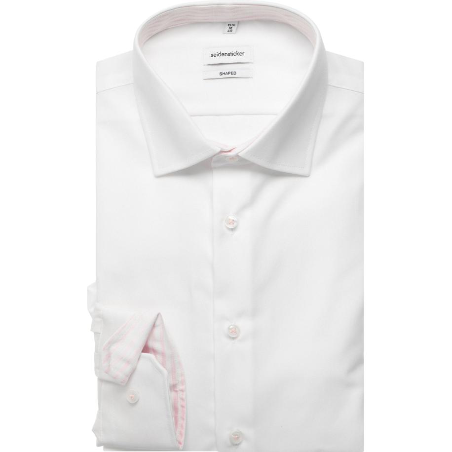Seidensticker Overhemd wit, Effen Wit