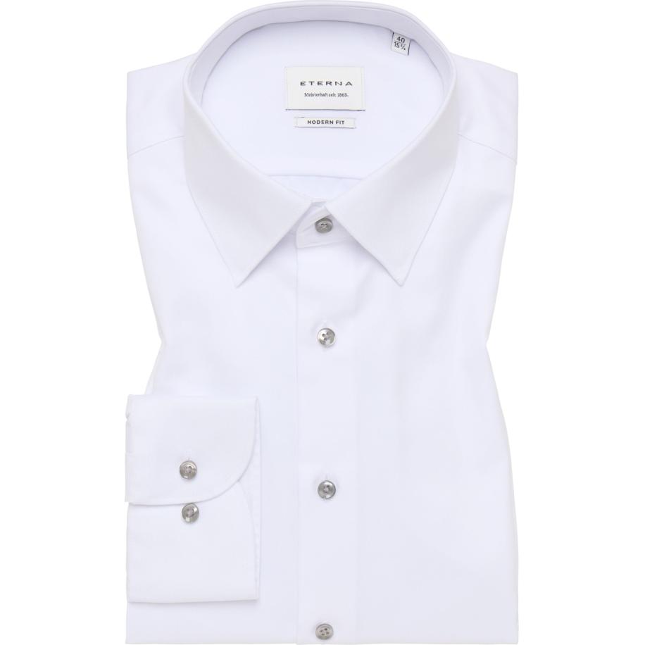 ETERNA Cover Shirt Overhemd wit, Effen Wit