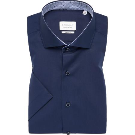 ETERNA Overhemd Korte mouw marine