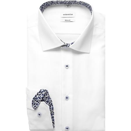 Seidensticker Overhemd wit, Effen