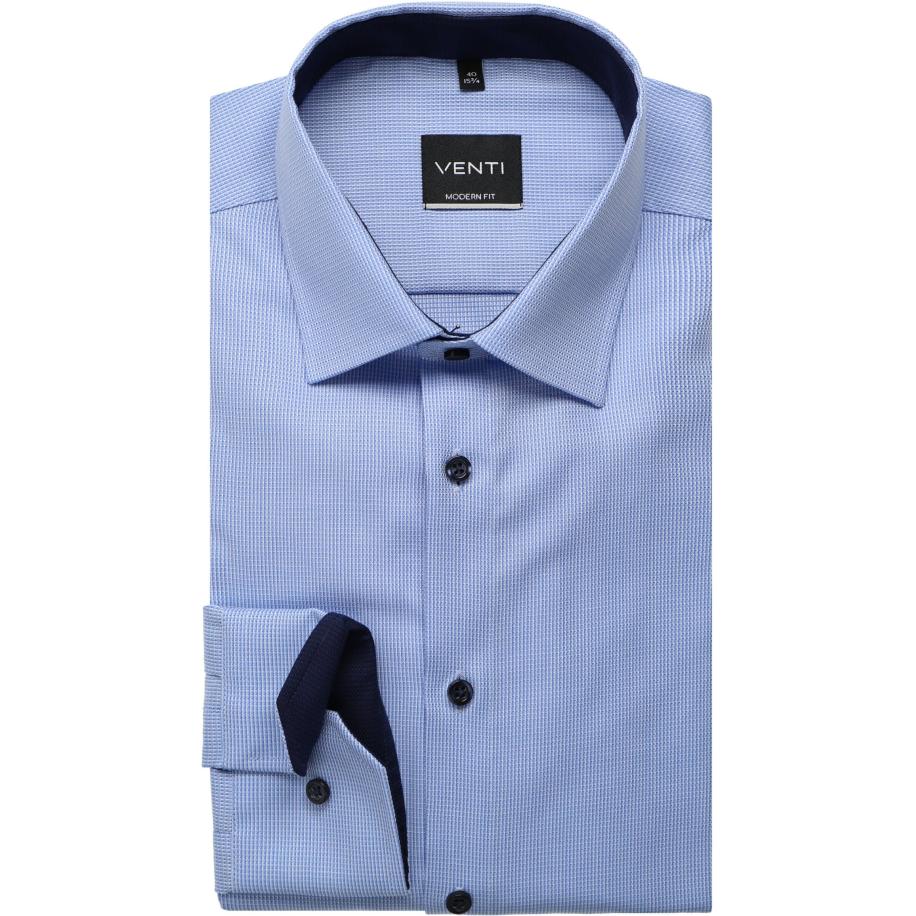 Venti Overhemd ML7 (72CM+) blauw Blauw