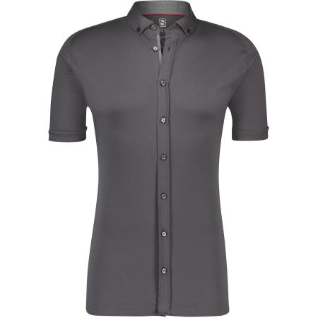 Desoto Overhemd Korte Mouw Antraciet 083