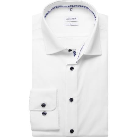 Seidensticker Overhemd wit, Effen