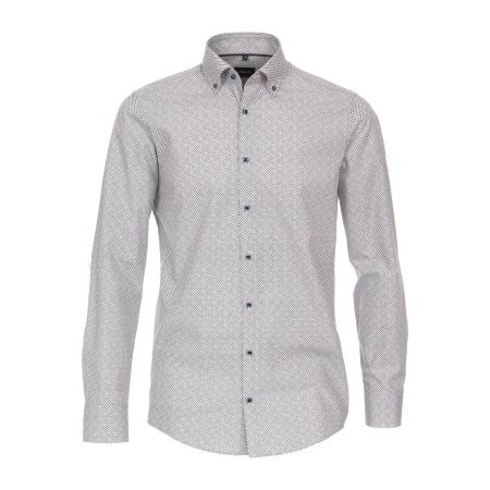 Venti Overhemd blauw, Bedrukt