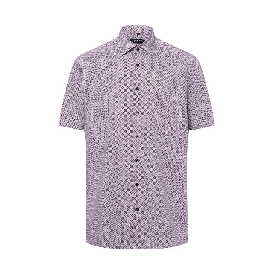 Andrew James Andrew James Zakelijk overhemd lichtblauw / donkerblauw / grenadine / wit -