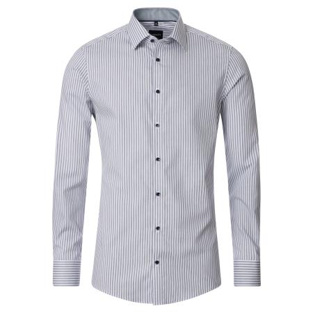 Venti Overhemd blauw, Gestreept