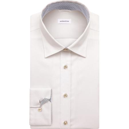 Seidensticker Overhemd wit, Effen