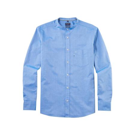 OLYMP Casual Overhemd blauw, Effen