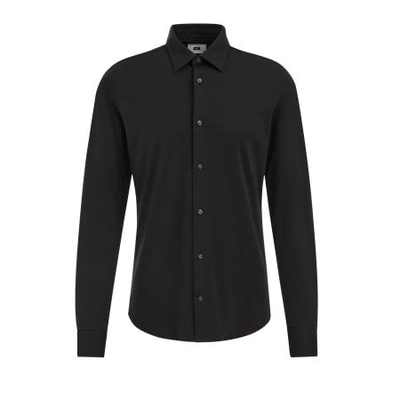 Fundamentals heren slim fit overhemd - Slim Fit - Zwart - Katoen - Maat: XL