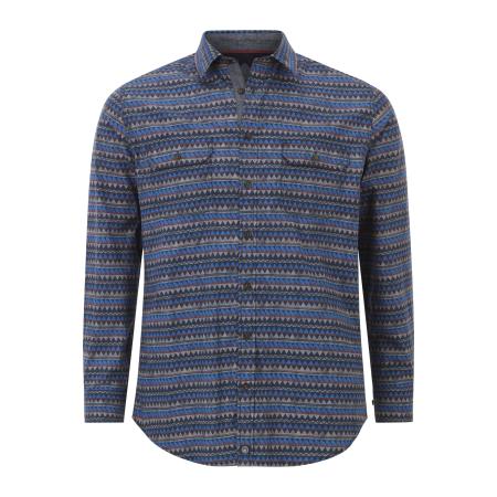 Jan Vanderstorm Overhemd blauw, Motief